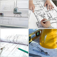 Tabla de dibujo A3 de escala de pulgadas, tabla de dibujo, conjunto de herramientas de dibujo gráfico arquitectónico con movimiento paralelo, set cuadrado, abrazaderas, transportador, patas de apoyo antideslizantes, regla deslizante - Arteztik
