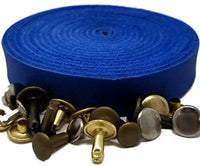 Correas de piel TOFL para artesanías, 4 onzas 1/6" de grosor, 1/2" de ancho y 72" de largo - Arteztik
