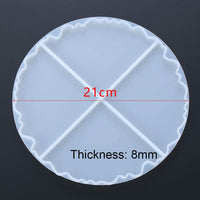Moldes para posavasos de resina de silicona, 2 moldes de resina epoxi irregulares, para hacer tapetes de cuencos, posavasos de ágata, tapetes de vasos, soportes para joyas, decoración del hogar - Arteztik

