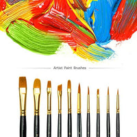 Atool 50 - Pinceles de pintura, Negro Galaxy, 50pcs - Arteztik
