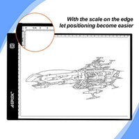 Fixm - Caja de luz A4, LED Artcraft Tracing Light Pad ultradelgado USB Cable de alimentación regulable de brillo Tatoo Pad Animation, Sketching, Designing, Stencilling X-ray Viewing W/USB Adapter - Arteztik
