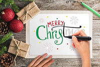 Plantillas de pintura huecas de Navidad Onlyoung – 16 plantillas reutilizables de plástico para dibujar pintura en aerosol, incluyendo árbol de Navidad, Papá Noel y reno (7 x 10.25 pulgadas) - Arteztik
