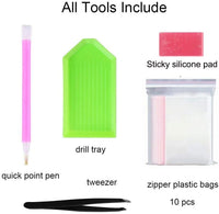 OWAY - Kit completo de pintura de diamante 5D de 20.0 x 16.0 in, kits de pintura por números de noche estrellada para decoración de pared del hogar - Arteztik
