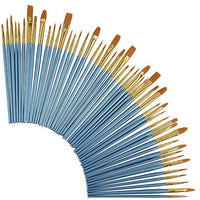 Conda - Juego de 50 pinceles de pintura multiusos para acrílico, aceite, acuarelas - Arteztik
