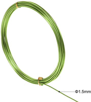 Uxcell Alambre de aluminio de 16 pies de diámetro de 0.059 in de alambre de metal flexible verde claro para manualidades - Arteztik
