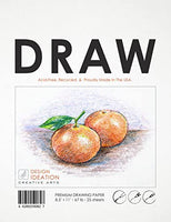 Papel de dibujo premium para lápiz, tinta, marcador y carbón. Ideal para arte, diseño y educación. Paquetes de hojas sueltas. - Arteztik
