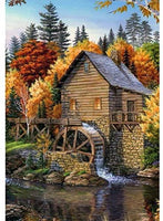 Kit de pintura de diamante 5D con perforación completa, paisaje campestre, pintura de bordado con diamantes de imitación, arte para decoración de pared del hogar, 12 x 16 pulgadas - Arteztik
