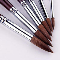 Pinceles de pintura para artistas, de la marca Superor, para artistas de pelo de punta redonda, juego de pinceles de pintura acrílica acuarela, suministros de pintura - Arteztik
