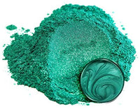 Pigmento en polvo de Mica "té verde" (1.76 oz), aditivo multiusos para manualidades y manualidades, carpintería, bombas de baño naturales, resina, pintura, epoxi, jabón, esmalte de uñas, bálsamo de labios (té verde, 1.76 oz). - Arteztik
