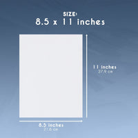 Paquete de 100 hojas de papel vitela - Papel blanco traslúcido para dibujar y calcar - 8 1/2 x 11 pulgadas - Papel tradicional para dibujar cómics y animaciones - Arteztik
