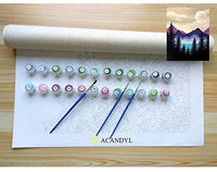 ACANDYL Pintura por número Montañas DIY Pintura acrílica por número Kit para niños, adultos, estudiantes, principiantes, pintura en lienzo, por números, pintura artística para decoración de montañas, 16.0 x 20.0 in - Arteztik
