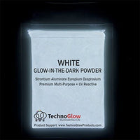 Color Blanco UV/brilla en la oscuridad), Pigmento en polvo – Medio 30 – 40 um-100g - Arteztik
