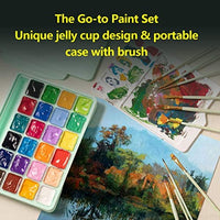 24 Colors Gouache Paint Set (Pink) - Arteztik
