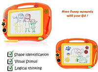 KIKOOTOYS - Divertido tablero magnético de dibujo para niños - Magna Doodle Board con borrable, juguetes para niños pequeños bocetos de escritura colorida borrable, juguete educativo para niños (azul) - Arteztik
