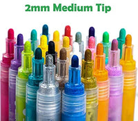 Bolígrafos de pintura acrílica para pintura de rocas, cerámica, vidrio, madera, tela, lienzo, tazas, suministros para manualidades de bricolaje, álbumes de recortes, tarjetas. Juego de rotuladores acrílicos - Arteztik
