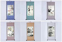 jz014 hmay montaje mini Hanging pared Set de desplazamiento para Kanji en blanco, Sumi y caligrafía china (6pcs/set, 11.8" 27.6") - Arteztik

