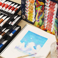 TBC The Best Crafts Juego de pintura acrílica de 60 colores (0.7 fl oz x 60) para artistas profesionales, adultos. Pintura de roca, pintura de arcilla, lienzo, pintura de tela, suministros de artes y manualidades y artículos esenciales de arte escolar par - Arteztik
