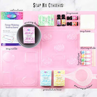 CraftZee: incluye 4 fragancias, 4 tintes líquidos, 4 cajas de jabón y 2 moldes de plástico | Haz tu propio juego de jabón | Suministros de jabón, jabón hecho a mano y hecho en casa - Arteztik

