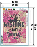 Kit de pintura de diamante 5D para adultos y niños, para principiantes, pintura de bordado con diamantes de imitación de cristal con perforación completa, para decoración de pared de interior del hogar (adorable gato-11.8 x 15.7) - Arteztik
