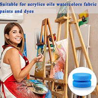 3 paquetes de esponja aplicadora de pintura, 3 pulgadas, multifuncional, forma redonda de doble cara para encerar y limpiar el coche de arte y manualidades de cerámica (azul) - Arteztik
