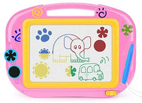 KIKOOTOYS - Divertido tablero magnético de dibujo para niños - Magna Doodle Board con borrable, juguetes para niños pequeños bocetos de escritura colorida borrable, juguete educativo para niños (azul) - Arteztik
