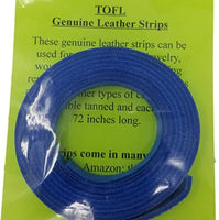 Correas de piel TOFL para artesanías, 4 onzas 1/6" de grosor, 1/2" de ancho y 72" de largo - Arteztik
