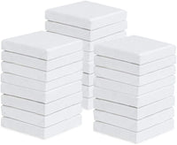 Starvast - Mini paneles de lona de 3.9 x 3.9 in, paquete de 24, lienzo de algodón estirado para pinturas, manualidades, pequeños proyectos de pintura acrílica, óleo - Arteztik
