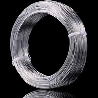 Alambre de aluminio plateado de 0.039 in de grosor, alambre de metal flexible para manualidades, para hacer muñecas, esqueleto, manualidades (492 pies) - Arteztik
