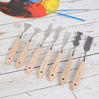 CONDA herramientas de pintura para cuchillos de paleta, mango de madera para cuchillos de metal - Arteztik
