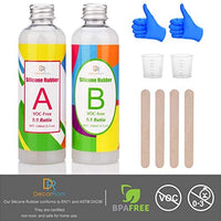 Kit de fabricación de moldes de silicona – Líquido translúcido de goma de silicona para hacer moldes de silicona, molde de resina epoxi DIY – Fácil 1:1 relación de mezcla de silicona para fundición, fabricación de joyas, Manual, Artesanía – 10.6 oz/8.1 fl - Arteztik
