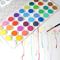 Conjunto de acuarelas artísticas, de 36 colores; incluye una variedad de 12 pinceles de calidad; todo lo que necesita para comenzar Los pinceles son excelentes para acuarelas y acrílicos - Arteztik
