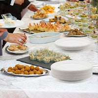 Platos compostables, base vegetal, 9 pulgadas (500, 9 pulgadas) - Arteztik
