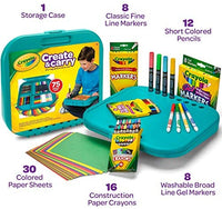 Crayola Create 'n Carry, kit portable de herramientas de arte, más de 75 piezas, gran regalo. - Arteztik
