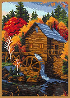 Kit de pintura de diamante 5D con perforación completa, paisaje campestre, pintura de bordado con diamantes de imitación, arte para decoración de pared del hogar, 12 x 16 pulgadas - Arteztik
