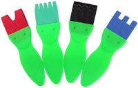 Juego de pintura para niños de Early Learning, juego de herramientas de pintura de esponja lilana para niños, delantal impermeable con pinceles de pintura, espuma en forma de letra, bolsa de almacenamiento (57 piezas) - Arteztik
