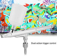 Spray Pen Dual Action Airbrush Kit Aguja Gran Capacidad Copa Paint Spray Pistola para Nail Body Cake Art - Arteztik
