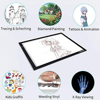 DONPODER 2G A4 caja de luz para trazado y dibujo con marco resistente Duarable, almohadilla de luz regulable para pintura de diamante, cuadro de luz, cuadro de luz para dibujar animación Stencilling - Arteztik
