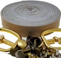 Correas de piel TOFL para artesanías, 4 onzas 1/6" de grosor, 1/2" de ancho y 72" de largo - Arteztik
