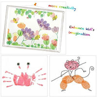 lsushine Craft socio grande Almohadilla de tinta sellos bricolaje color, 8 colores arco iris dedo Ink Pad para Niños (Pack de 8) - Arteztik
