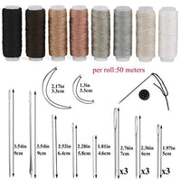 Kit de reparación de tapicería de piel con punzón de costura, rasqueta de costura, agujas de costura de mano de cuero, hilo de costura, kit de herramientas de artesanía de cuero para principiantes y profesionales artesanía de cuero - Arteztik
