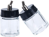 YaeKoo 10 botellas de cristal transparente de 22 cc y tapa con conector de metal - Arteztik
