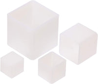 Tupalizy 4 tamaños de moldes cuadrados transparentes para moldes de resina para manualidades, fabricación de velas, moldes de silicona para moldear regalos epoxi adornos de Navidad, pequeños proyectos de resina aficiones, 4 unidades - Arteztik
