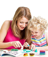 Arcilla seca al aire de Sago Brothers, arcilla de modelado de 24 colores para niños, arcilla mágica de moldeo para limo añade y suministros de limo, regalo para niños Set de arte para niños y niñas - Arteztik
