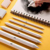 12 x Papel duradero blending stump tortillon Sketch Art Dibujo Plumas - Arteztik
