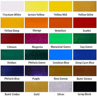 Artecho - Juego de pintura acrílica para arte, 18 colores, 2.0 fl oz, suministros básicos de pintura acrílica para madera, tela, manualidades, lienzo, cuero y piedra - Arteztik
