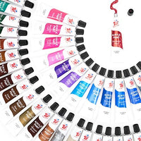 TBC The Best Crafts Juego de pintura acrílica de 60 colores (0.7 fl oz x 60) para artistas profesionales, adultos. Pintura de roca, pintura de arcilla, lienzo, pintura de tela, suministros de artes y manualidades y artículos esenciales de arte escolar par - Arteztik

