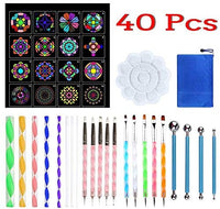 32 herramientas de punteado de mandala para pintar mandalas y pintura de roca con herramientas de punteado con bolsa de almacenamiento - Arteztik
