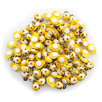 Tegg - Pegatinas de madera con forma de abeja, 100 unidades, 3D, decoración para tarjetas, álbumes de recortes, bricolaje - Arteztik

