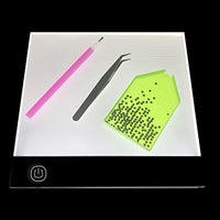 Tabla de luz LED A5 para pintar con diamantes para niños y adultos - Arteztik
