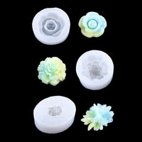 FineInno - Molde de resina de flores 3D de silicona moldes de fundición para manualidades, llavero, pendientes, joyería - Arteztik
